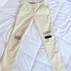 GAP Girlfriend Chino Knee Patch Khakis 0